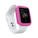 For Apple Watch Series 9 / 8 / 7 41mm Candy Color Soft TPU Smart Watch Case Frame Cover Protector - Hot Pink - 6