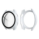 All-Around Scratch Resistant Rubberized Hard PC Case with Touch Sensitive Tempered Glass Screen Protector for Huawei Watch 3 Pro 48mm - White - 1