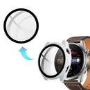 All-Around Scratch Resistant Rubberized Hard PC Case with Touch Sensitive Tempered Glass Screen Protector for Huawei Watch 3 Pro 48mm - White - 3