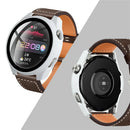 All-Around Scratch Resistant Rubberized Hard PC Case with Touch Sensitive Tempered Glass Screen Protector for Huawei Watch 3 Pro 48mm - White - 6