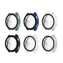 All-Around Scratch Resistant Rubberized Hard PC Case with Touch Sensitive Tempered Glass Screen Protector for Huawei Watch 3 Pro 48mm - White - 7