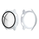 Hard PC Protective Watch Frame Case with HD Anti-Scratch Tempered Glass Screen Protector 46mm for Huawei Watch 3 - White - 1