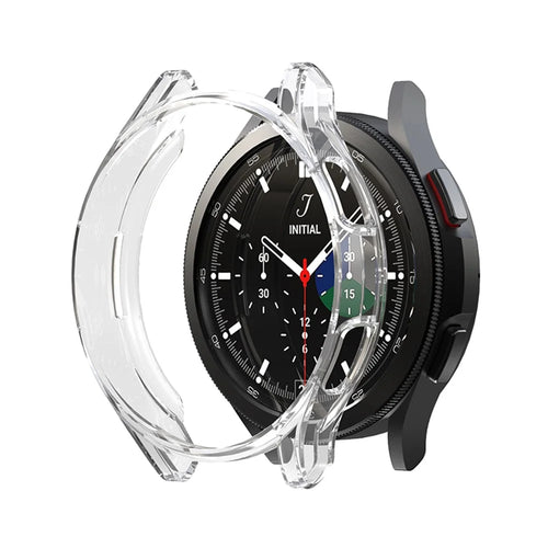 Anti-Scratch Transparent TPU Protective Case Cover for Samsung Galaxy Watch4 Classic 46mm - Transparent - 1