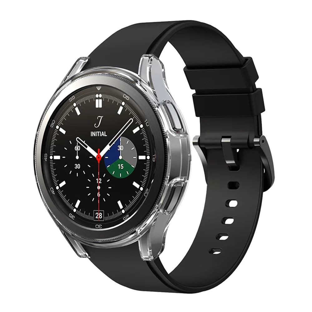 Anti-Scratch Transparent TPU Protective Case Cover for Samsung Galaxy Watch4 Classic 46mm - Transparent - 5