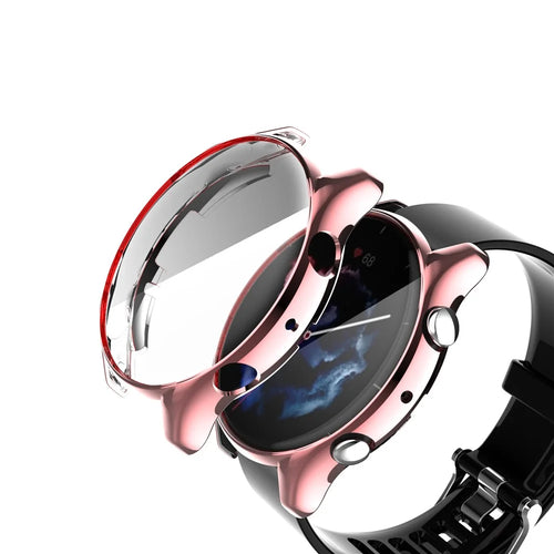 All-Around Soft TPU Electroplating Shockproof Protective Cover for Huami Amazfit GTR3/GTR3 Pro - Pink - 1