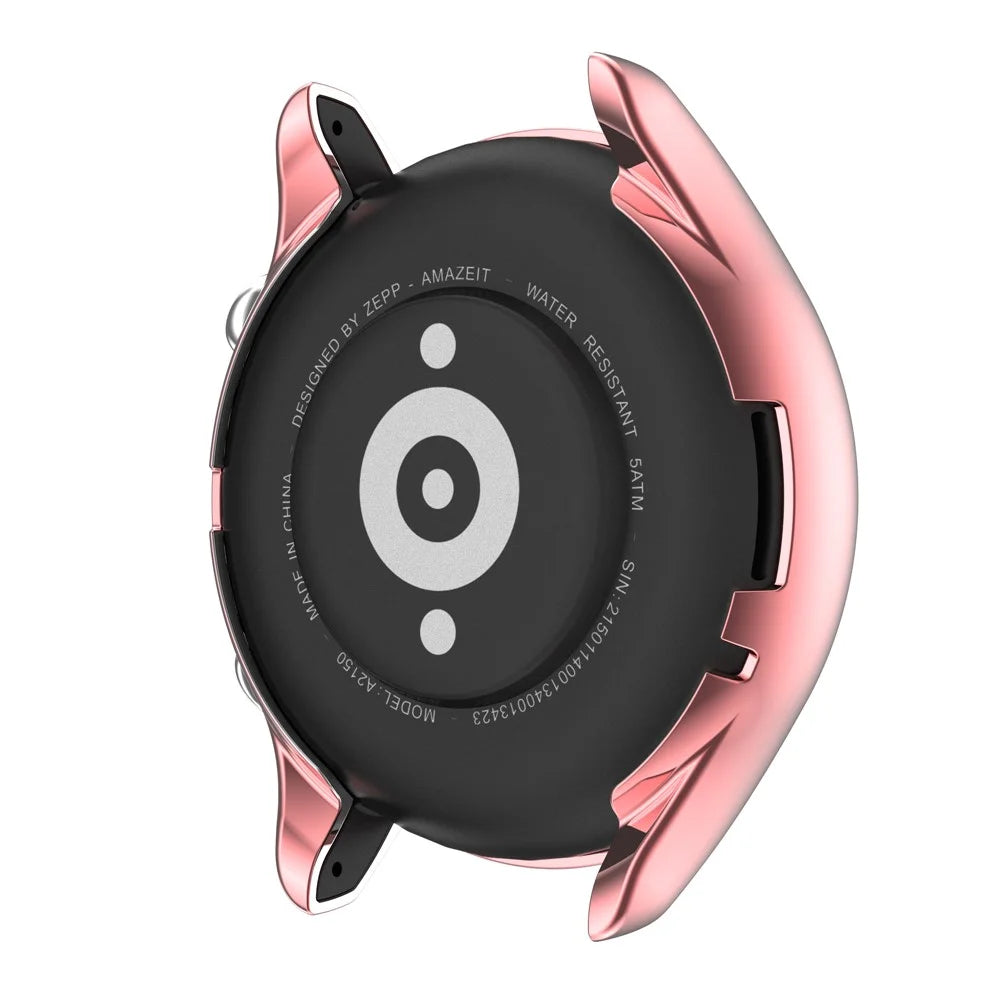 All-Around Soft TPU Electroplating Shockproof Protective Cover for Huami Amazfit GTR3/GTR3 Pro - Pink - 2