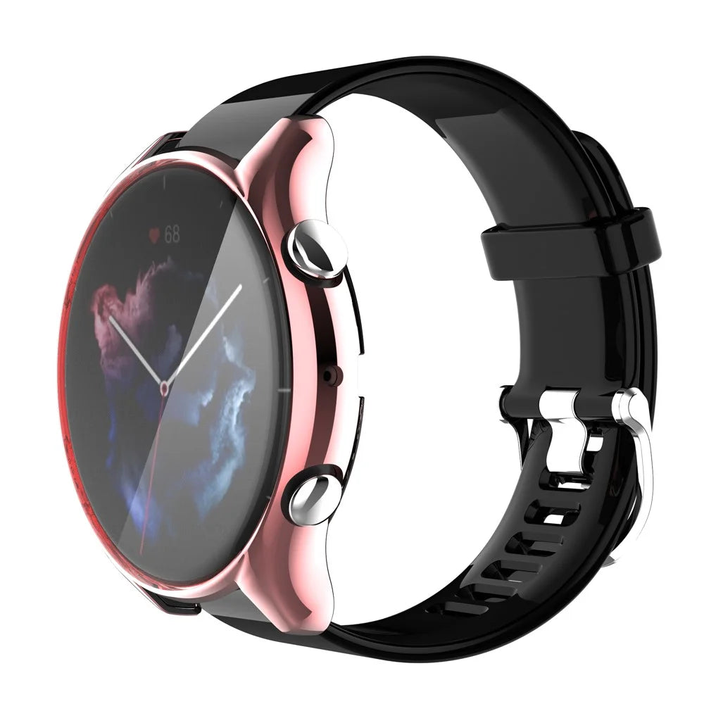 All-Around Soft TPU Electroplating Shockproof Protective Cover for Huami Amazfit GTR3/GTR3 Pro - Pink - 6