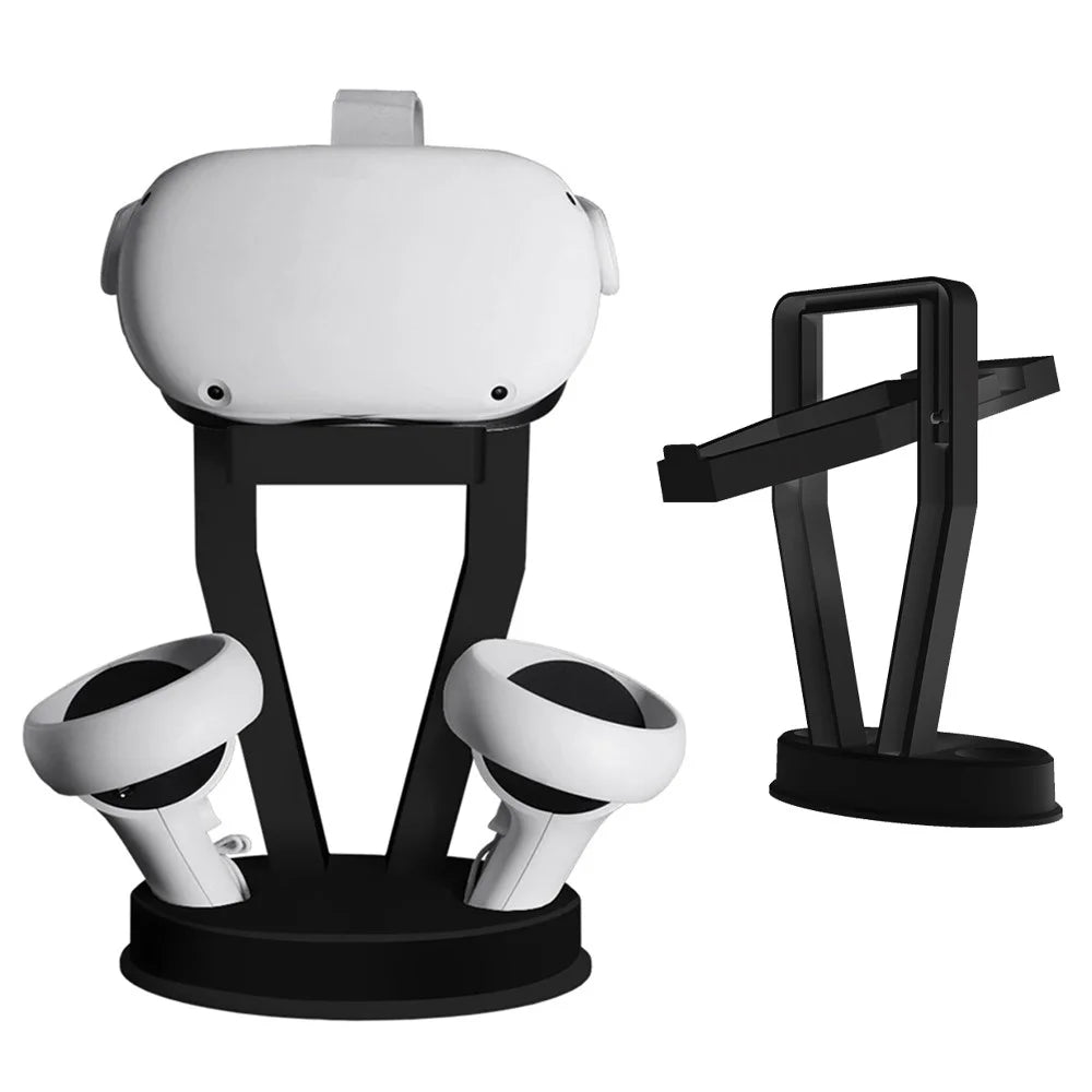 JYS JYS-OC002 Desktop Storage Stand VR Headset Controller Holder Display Rack for Oculus Quest 2 - Black - 1