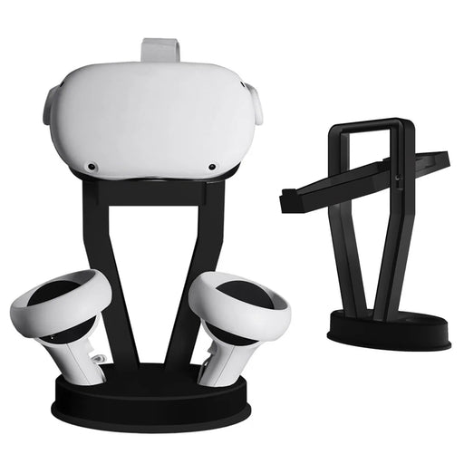 JYS JYS-OC002 Desktop Storage Stand VR Headset Controller Holder Display Rack for Oculus Quest 2 - Black - 1