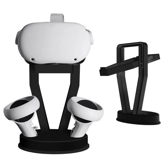 JYS JYS-OC002 Desktop Storage Stand VR Headset Controller Holder Display Rack for Oculus Quest 2 - Black - 1