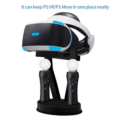 JYS JYS-OC002 Desktop Storage Stand VR Headset Controller Holder Display Rack for Oculus Quest 2 - Black - 2