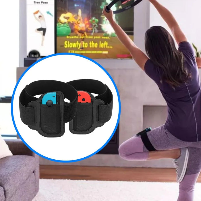 JYS JYS-NS215 10-in-1 Motion Control Grips Holder Golf Clubs Wrist Dance Band Handle Leg Strap Tennis Racket Game Accessories Set for Nintendo Switch - 5