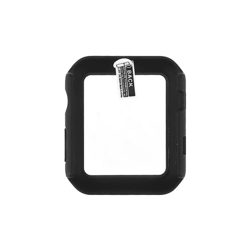 RURIHAI Hard PC Full Protective Cover with Tempered Glass Screen Protector for Apple Watch Series 9 / 8 / 7 45mm - Black - 2