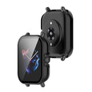 Ultra-Thin Bumper Full Cover Hard PC Protective Case with Tempered Glass Screen Protector for Huami Amazfit GTS 3 - Black - 2