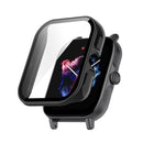 Ultra-Thin Bumper Full Cover Hard PC Protective Case with Tempered Glass Screen Protector for Huami Amazfit GTS 3 - Black - 3