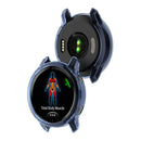 Half Coverage Hollowed Scratch-Free Soft TPU Edge Protective Case Watch for Garmin Venu 2 - Transparent Blue - 3