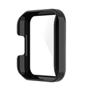 Hard PC HD Clear Full Cover Protective Case with Tempered Glass Screen Protector for Xiaomi Redmi Watch 2 - Black - 3