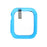 For Apple Watch Series 9 / 8 / 7 41mm Rubberized Matte Anti-drop PC Smart Watch Case Cover with Tempered Glass Screen Protector - Dark Blue - 2