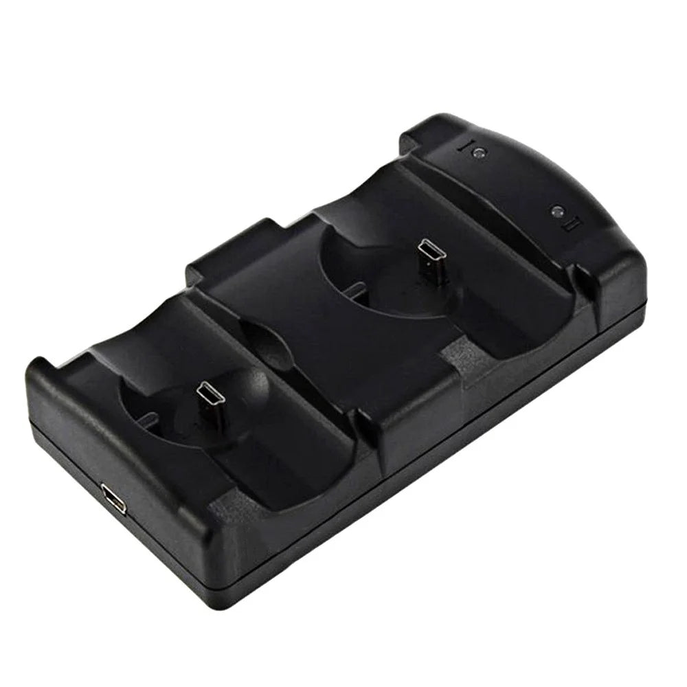 2 in 1 Dual Ports Charging Dock Multifunction Charging Station with Light Indicator for PS3/PS3 Move Controller - 7