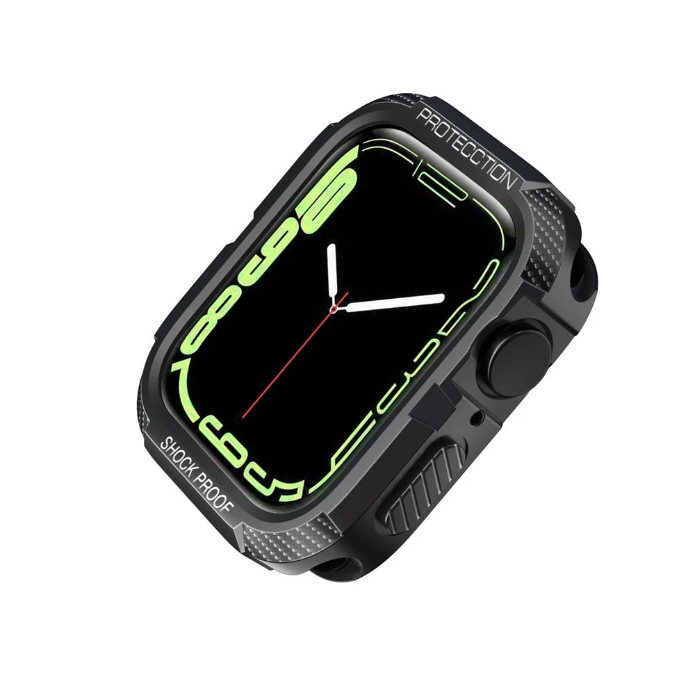 Anti-drop Full Protection Soft TPU Smart Watch Case Cover for Apple Watch Series 9 / 8 / 7 45mm / SE3 / SE2 / SE1 /  6 / 5 / 4 44mm - Grey - 2