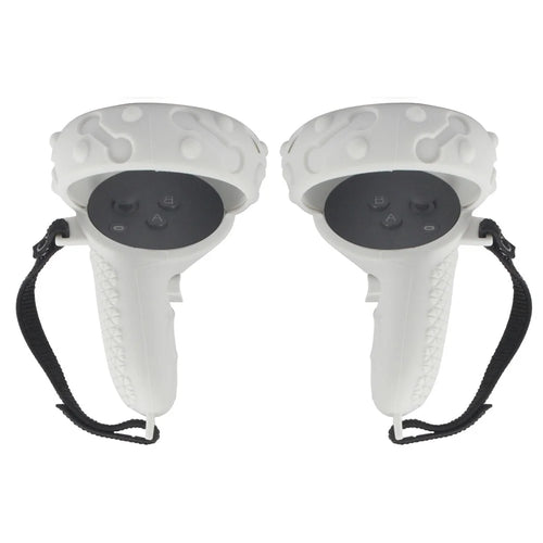 1 Pair Silicone Protective Grip Cover for Oculus Quest 2 VR Controller Handle Sleeve Case - White - 1
