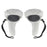 1 Pair Silicone Protective Grip Cover for Oculus Quest 2 VR Controller Handle Sleeve Case - White - 1