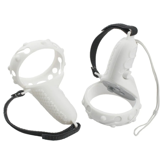 1 Pair Silicone Protective Grip Cover for Oculus Quest 2 VR Controller Handle Sleeve Case - White - 2
