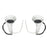 1 Pair Silicone Protective Grip Cover for Oculus Quest 2 VR Controller Handle Sleeve Case - White - 4