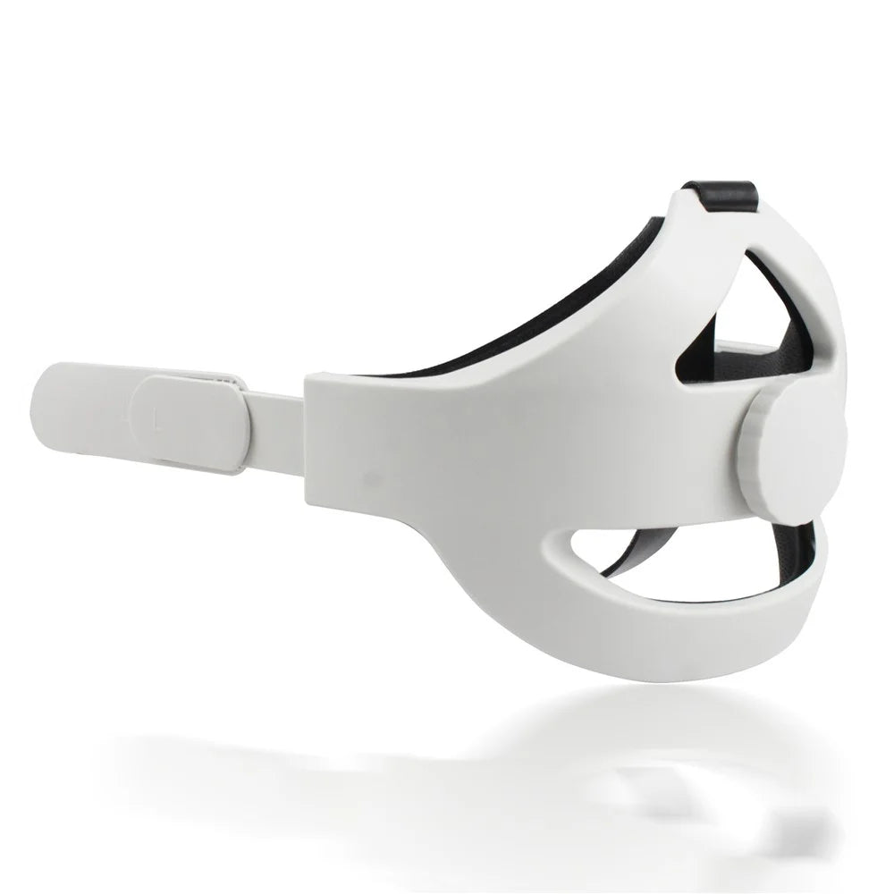 Ergonomic Headband with Removable Cushion Head Strap for Oculus Quest 2 VR Helmet - White - 2