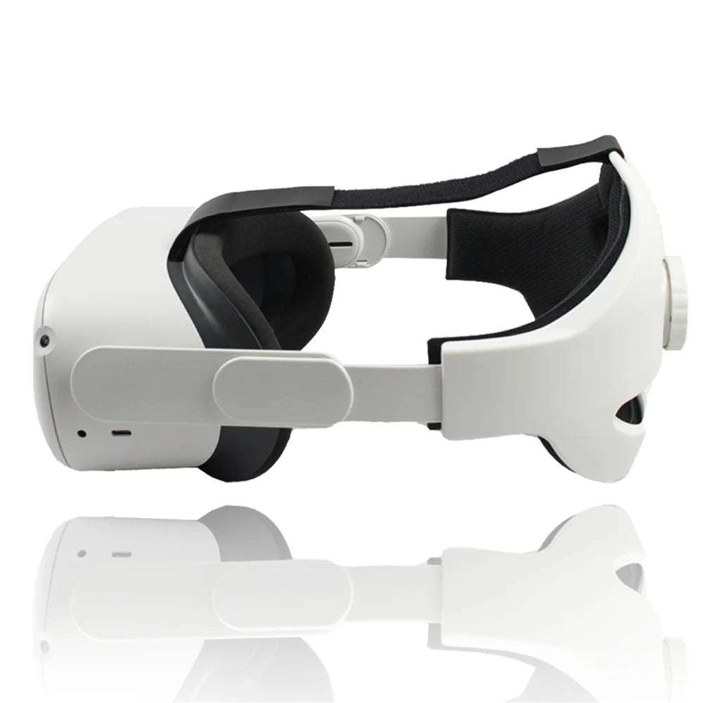 Ergonomic Headband with Removable Cushion Head Strap for Oculus Quest 2 VR Helmet - White - 3
