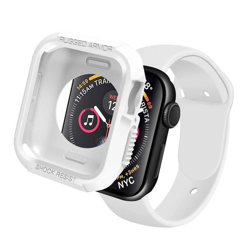 TPU Smart Watch Cover Anti-Impact Protector Case for Apple Watch Series 9 / 8 / 7 45mm - White - 1