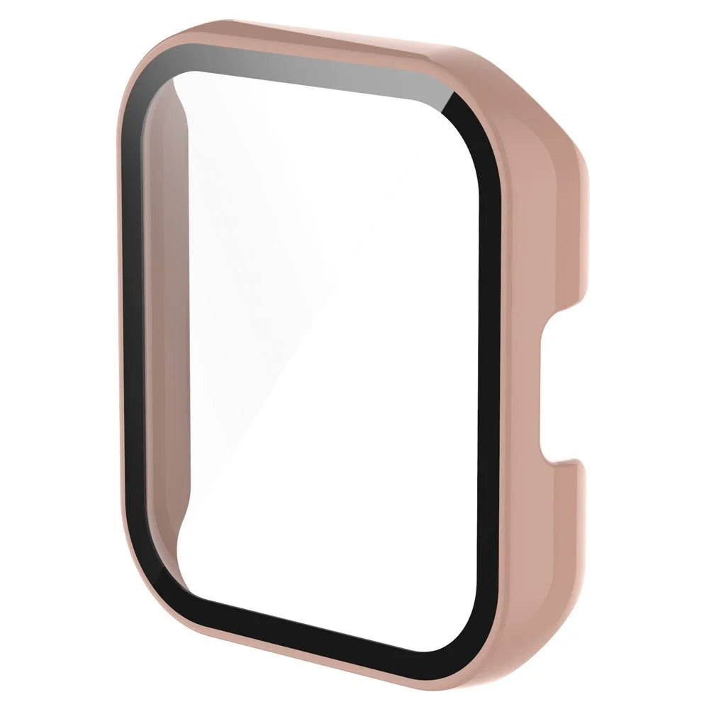 Drop-proof Protective Hard PC Shell with Anti-Scratch Tempered Glass Screen Protector for Realme Watch 2 Pro - Pink - 4