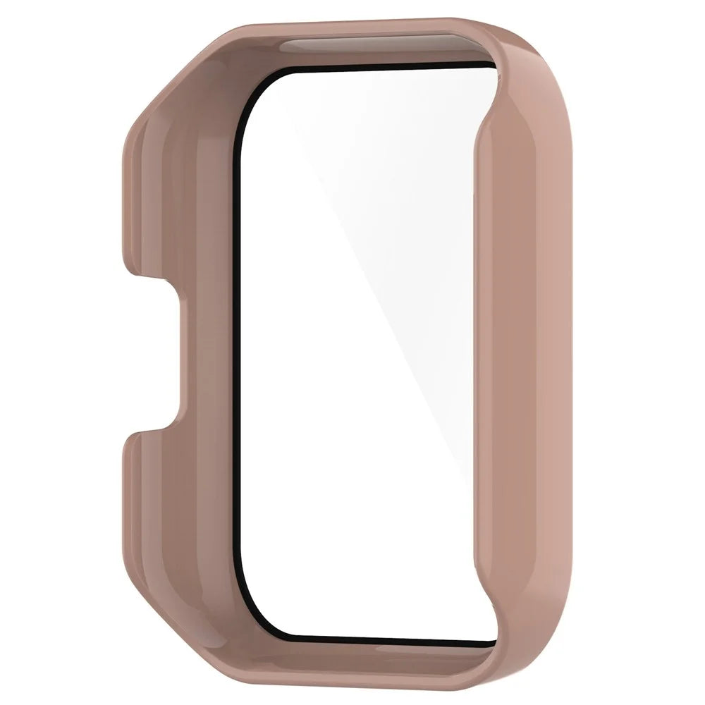 Drop-proof Protective Hard PC Shell with Anti-Scratch Tempered Glass Screen Protector for Realme Watch 2 Pro - Pink - 5