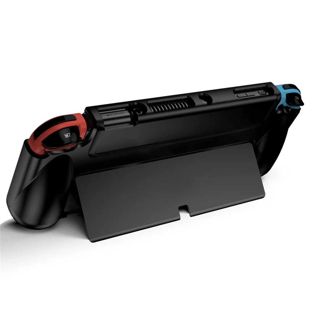 Shockproof Soft TPU Case Protective Sleeve Cover for Nintendo Switch OLED Console - Black - 4