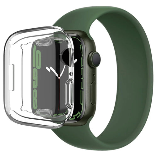IMAK UX-3 Series Flexible TPU All-Around Anti-Scratch Protective Case for Apple Watch Series 9 / 8 / 7 41mm - 1