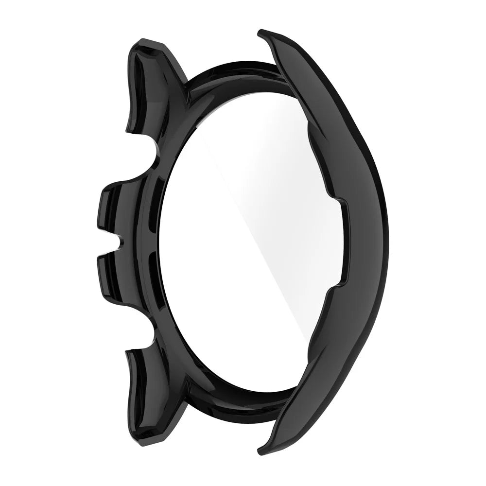 Smart Watch Hard PC Frame Built-in with Tempered Glass Screen Protector Watch Case for Huami Amazfit GTR3/GTR3 Pro - Black - 6
