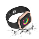 Aluminium Alloy Smart Watch Protective Case Cover for Apple Watch Series 9 / 8 / 7 45mm - Rose Gold - 4