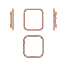 Aluminium Alloy Smart Watch Protective Case Cover for Apple Watch Series 9 / 8 / 7 45mm - Rose Gold - 5