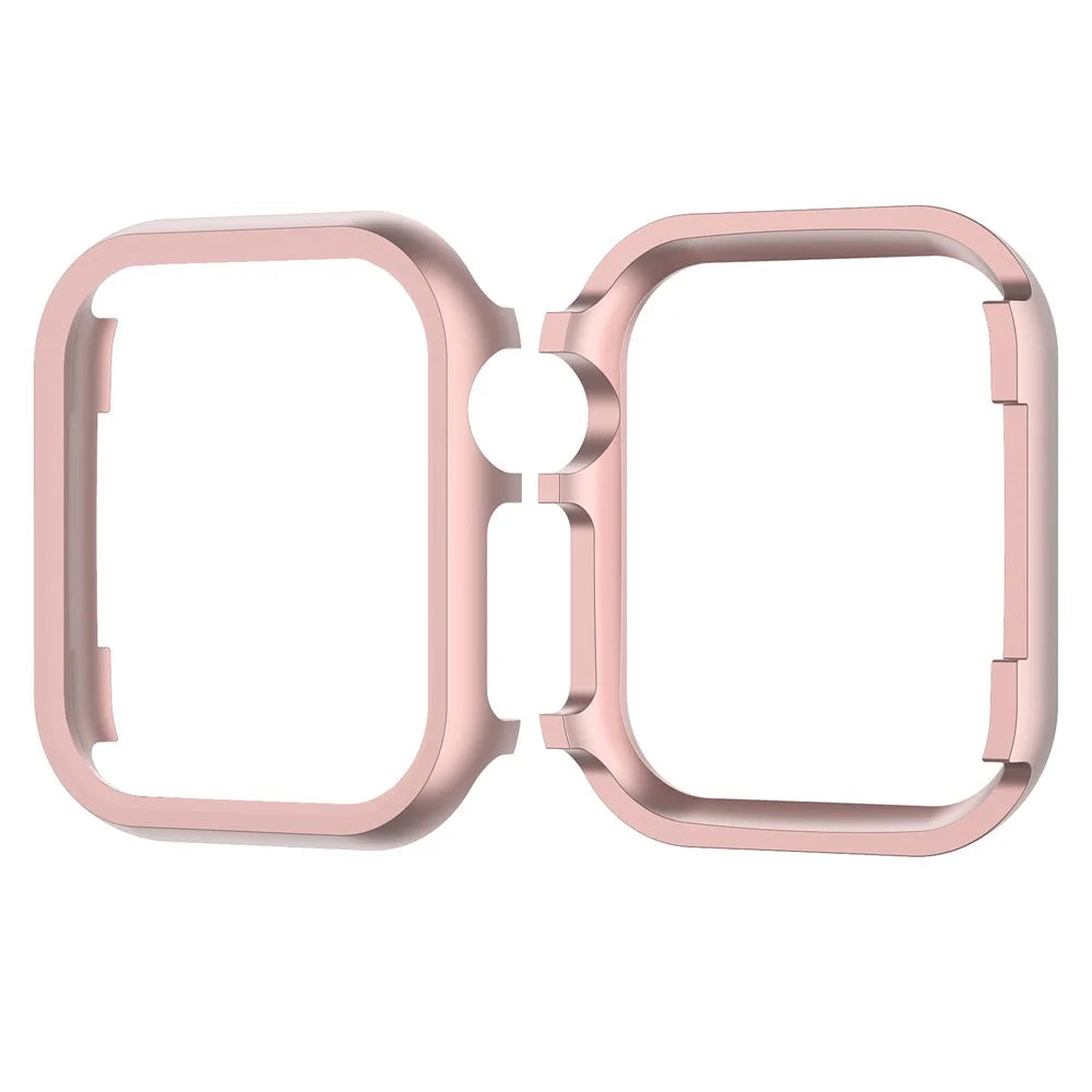 Aluminium Alloy Watch Case Frame Cover for Apple Watch SE3 / SE2 / SE1 /  6 / 5 / 4 40mm - Pink - 2