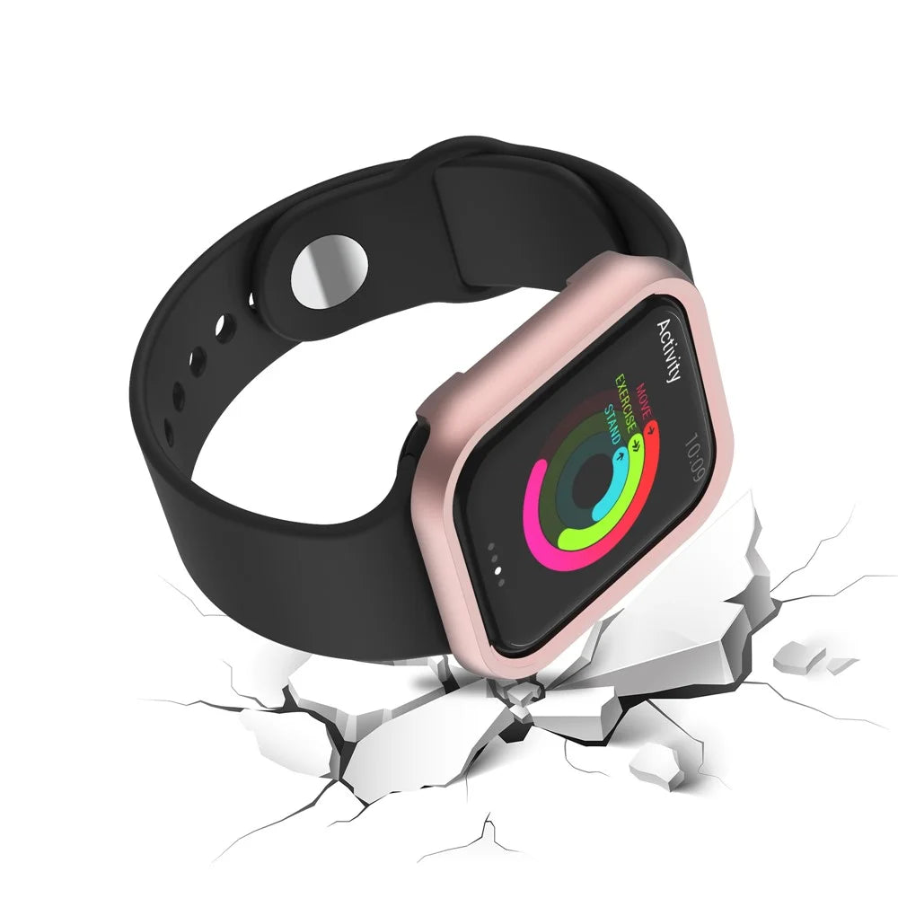 Aluminium Alloy Watch Case Frame Cover for Apple Watch SE3 / SE2 / SE1 /  6 / 5 / 4 40mm - Pink - 4