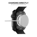 ENKAY HAT PRINCE Clear Soft TPU Smart Watch Case with 9H Tempered Glass Screen Protector for Apple Watch Series 9 / 8 / 7 41mm - 3