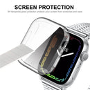 ENKAY HAT PRINCE Clear Soft TPU Smart Watch Case with 9H Tempered Glass Screen Protector for Apple Watch Series 9 / 8 / 7 41mm - 5