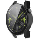 2-in-1 Watch Case Hard PC Frame + Tempered Glass Screen Protector for Huawei Watch GT 3 46mm - Black - 2