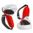 1 Pair Silicone Protective Grip Cover Handle Sleeve Case with Adjustable Palm Strap for Oculus Quest 2 VR Controller - Red - 1