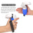 1 Pair Silicone Protective Grip Cover Handle Sleeve Case with Adjustable Palm Strap for Oculus Quest 2 VR Controller - Red - 2