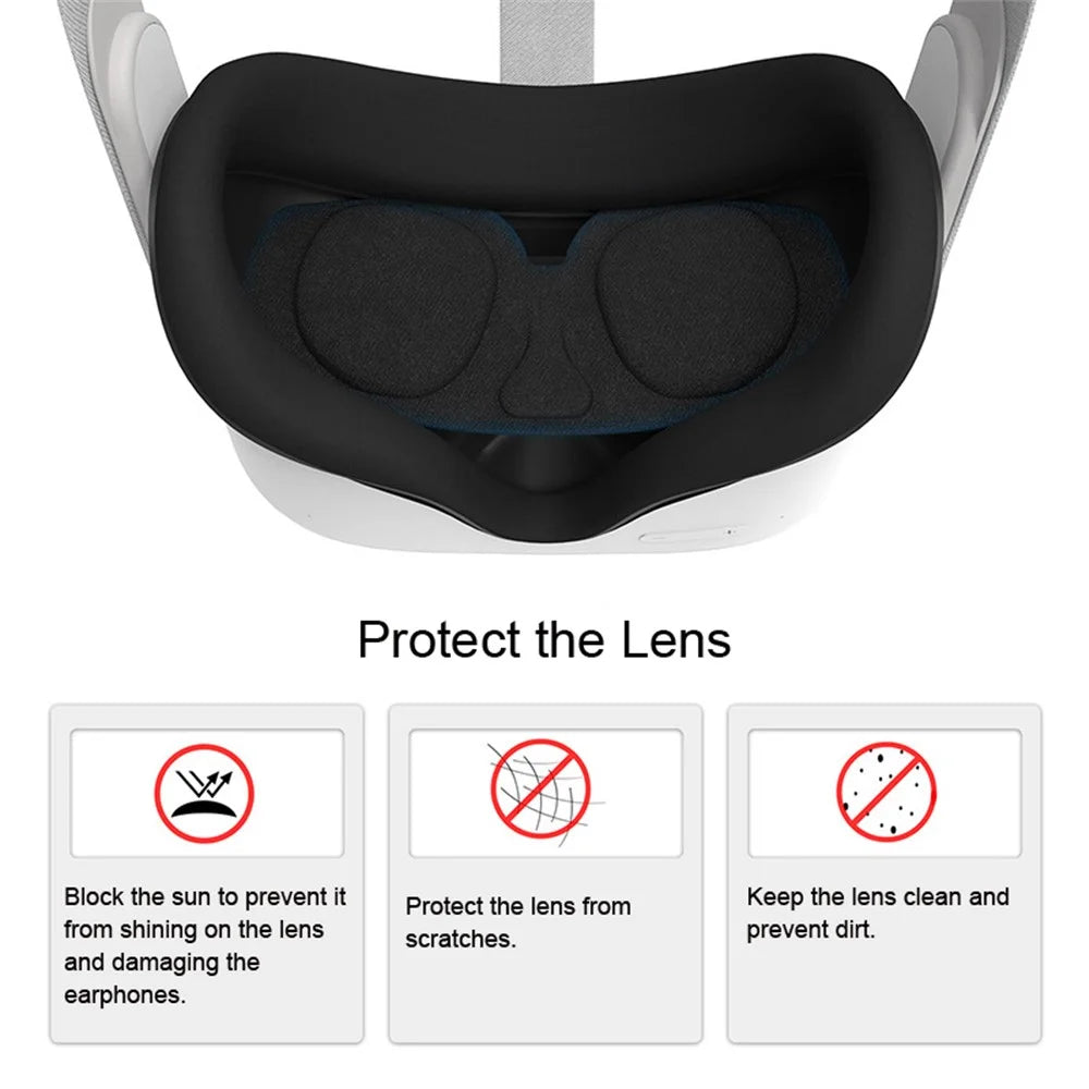 Lens Protective Cover VR Glasses Accessories Soft Dustproof Pad Protection Cover for Oculus Quest 2 - 7