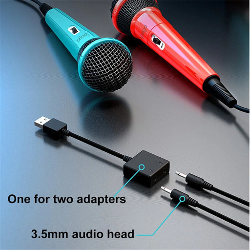 IPEGA PG-SW089 Gaming Microphones Double Wired Mic Kit with Switch for Nintendo Switch / PS5 / PS4 - 2