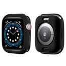 Candy Color Button Covered Soft TPU Protective Watch Case for Apple Watch Series 9 / 8 / 7 41mm - Black / Black - 1