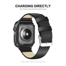 ENKAY HAT PRINCE Carbon Fiber Texture Smart Watch PC Case with PET Screen Protector for Apple Watch Series 9 / 8 / 7 45mm - 2