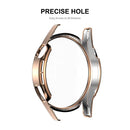 ENKAY HAT PRINCE for Huawei Watch GT 3 46mm Anti-scratch 9H Tempered Glass Screen Protector Electroplating Hard PC Watch Case - Rose Gold - 5